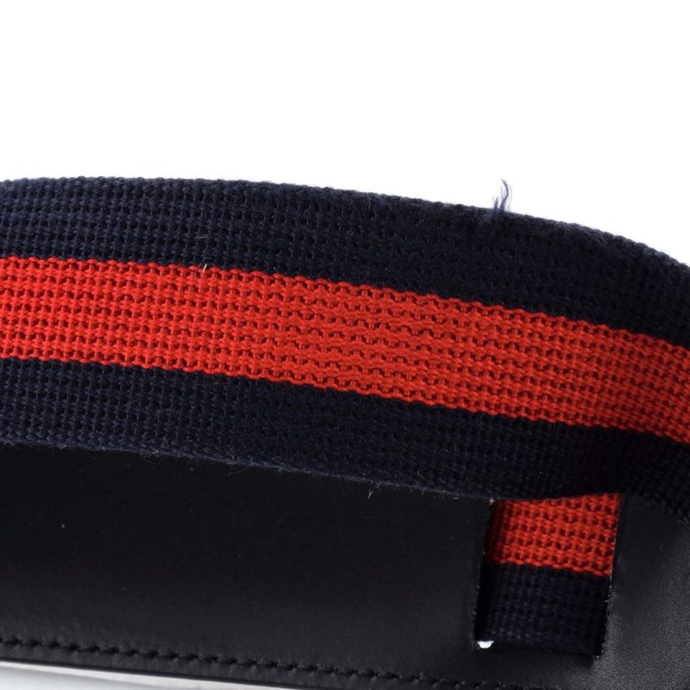 Gucci Web Strap Front Zip Messenger Bag GG Coated Canvas Small Black - Picture 6 of 7